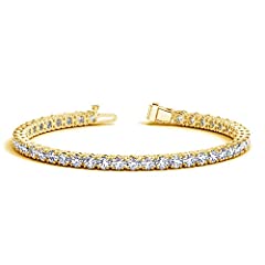 3 Carat Classic Diamond Tennis Bracelet 14K Yellow for sale  Delivered anywhere in USA 
