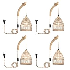 Plug sconce wood for sale  Delivered anywhere in USA 