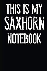 Saxhorn notebook for sale  Delivered anywhere in USA 
