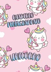 Quaderno pentagrammato unicorn for sale  Delivered anywhere in USA 