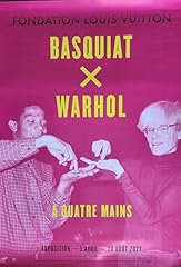 Warhol basquiat affiche d'occasion  Livré partout en France