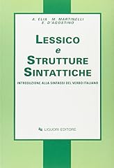 Lessico strutture sintattiche usato  Spedito ovunque in Italia 