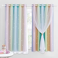 Nicetown rainbow curtains for sale  Delivered anywhere in UK