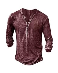 Mens henley shirts for sale  Delivered anywhere in USA 