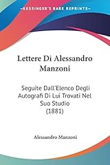 Lettere alessandro manzoni usato  Spedito ovunque in Italia 