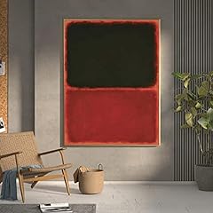 Canvas Wall Art Painting Rothko Black Red Abstract for sale  Delivered anywhere in Canada