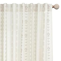 Neutral farmhouse curtains for sale  Delivered anywhere in USA 