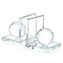 Pair crystal bookends for sale  Delivered anywhere in USA 