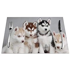 Husky placemats set for sale  Delivered anywhere in USA 