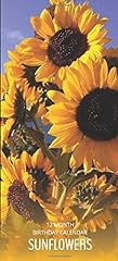 Birthday calendar sunflowers for sale  Delivered anywhere in UK