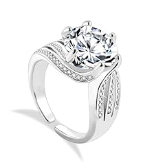 Engagement ring zirconia for sale  Delivered anywhere in UK