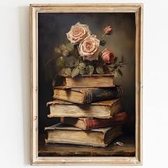 Vintage books canvas for sale  Delivered anywhere in USA 