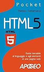 Html5. guida tascabile usato  Spedito ovunque in Italia 