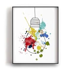 Colorful abstract lightbulb for sale  Delivered anywhere in USA 