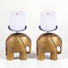 Gold elephant candle for sale  Delivered anywhere in USA 