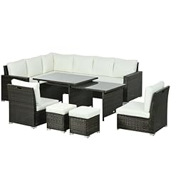 Outsunny piece rattan for sale  Delivered anywhere in UK