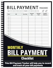 Bill tracker notebook for sale  Delivered anywhere in USA 