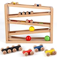 Jacootoys holzautorampe kugelb gebraucht kaufen  Wird an jeden Ort in Deutschland