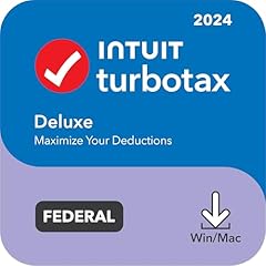 Turbotax deluxe 2024 for sale  Delivered anywhere in USA 