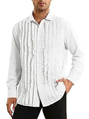 Bbalizko mens ruffle for sale  Delivered anywhere in USA 