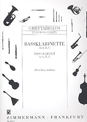 Grifftabelle für bassklarinet for sale  Delivered anywhere in UK