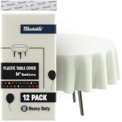 Round plastic tablecloth for sale  Delivered anywhere in USA 