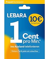 Lebara prepaid sim gebraucht kaufen  Wird an jeden Ort in Deutschland