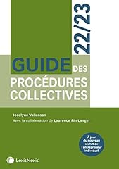 Guide procédures collectives d'occasion  Livré partout en France