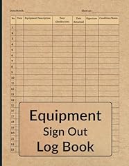 Equipment sign log for sale  Delivered anywhere in USA 