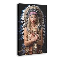 American Indian Art Poster Native American Hunter Woman for sale  Delivered anywhere in Canada