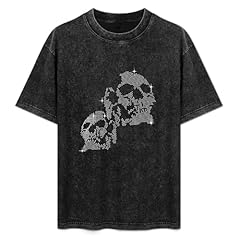Twin skull rhinestone for sale  Delivered anywhere in UK