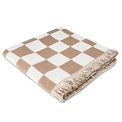 Luxury checkered throw for sale  Delivered anywhere in USA 