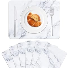 Marble plastic placemats for sale  Delivered anywhere in UK