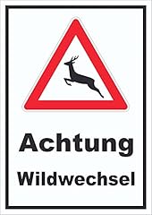 Schild achtung wildwechsel gebraucht kaufen  Wird an jeden Ort in Deutschland