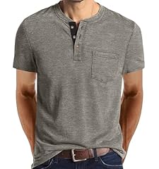 Mlxsj men henley for sale  Delivered anywhere in USA 