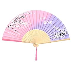 Hand fan folding for sale  Delivered anywhere in UK