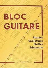 Partition bloc guitare d'occasion  Livré partout en France