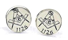 Masonic cufflinks personalised for sale  Delivered anywhere in UK