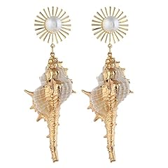 Shell conch earrings for sale  Delivered anywhere in USA 