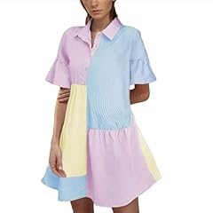 Dyhxuan hemdblusenkleid damen gebraucht kaufen  Wird an jeden Ort in Deutschland