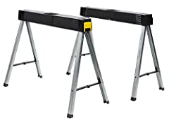 STANLEY Folding Work Bench Saw Horse Twin Pack, Heavy for sale  Delivered anywhere in UK