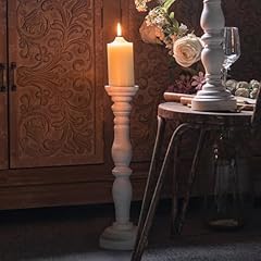White rustic candle for sale  Delivered anywhere in USA 