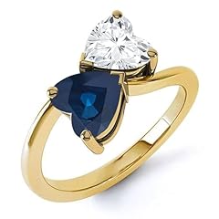 Double heart blue for sale  Delivered anywhere in UK