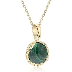 Malachite necklace 14k for sale  Delivered anywhere in USA 