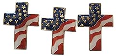 3-Piece Cross Patriotic American Flag Stars & Stripes for sale  Delivered anywhere in USA 