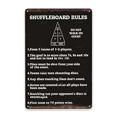 Shuffleboard black plaque for sale  Delivered anywhere in UK
