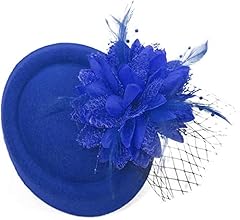 Royal blue pillbox for sale  Delivered anywhere in UK