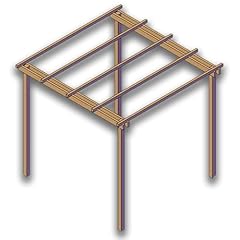 Pergola legno giardino usato  Spedito ovunque in Italia 