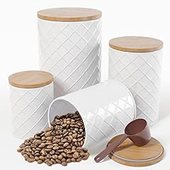 White Metal Canister Sets for Kitchen Counter, Kitchen for sale  Delivered anywhere in USA 