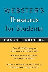 Webster thesaurus students for sale  Delivered anywhere in USA 
